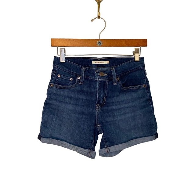 Levi's Mid Length Women Denim Shorts Women's Sz. W25 PC9-29964-0027 Summer - Picture 4 of 16